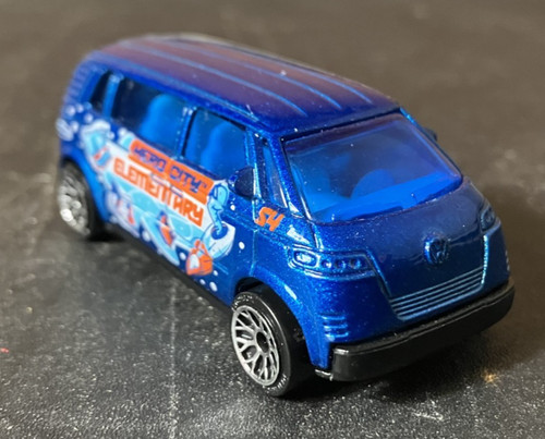 Blue volkswagen microbus - blue,