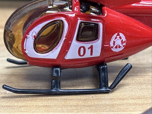 Red helicopter diecast model - red,